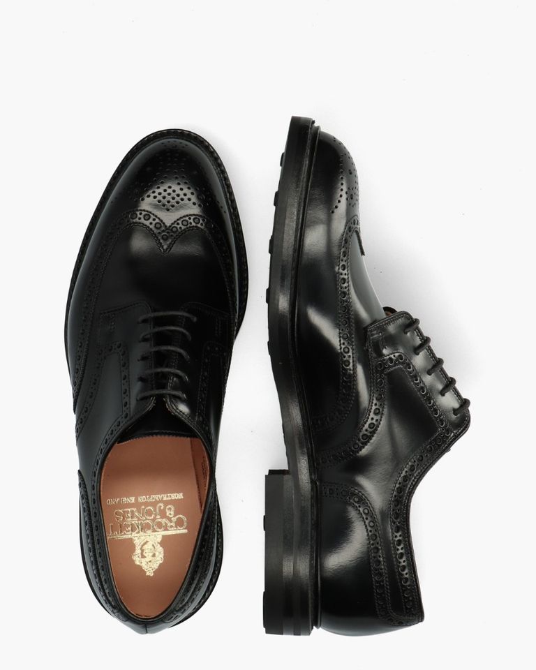 Pembroke Zwart Heren Veterschoenen