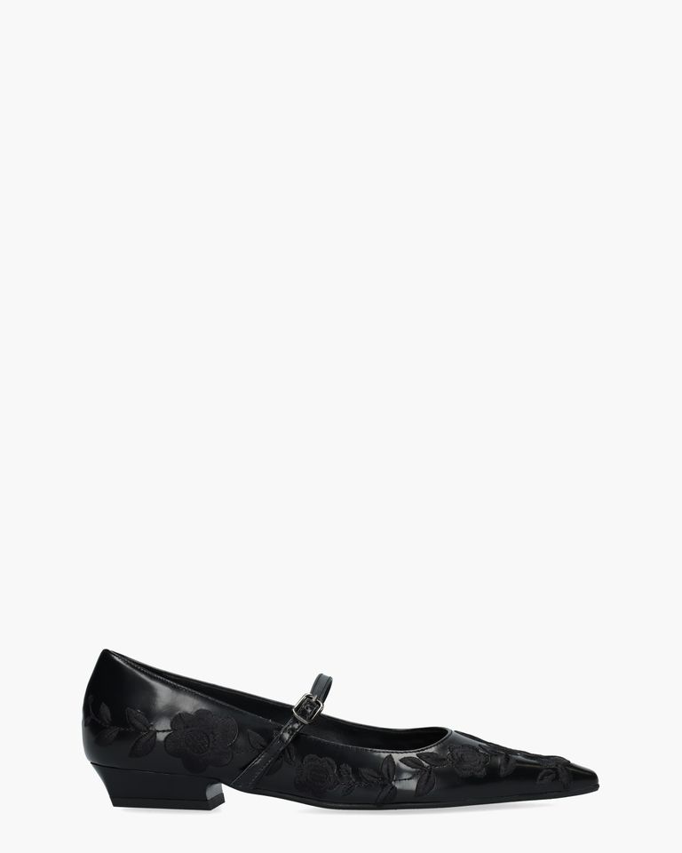 8309 Zwart Damesballerina's