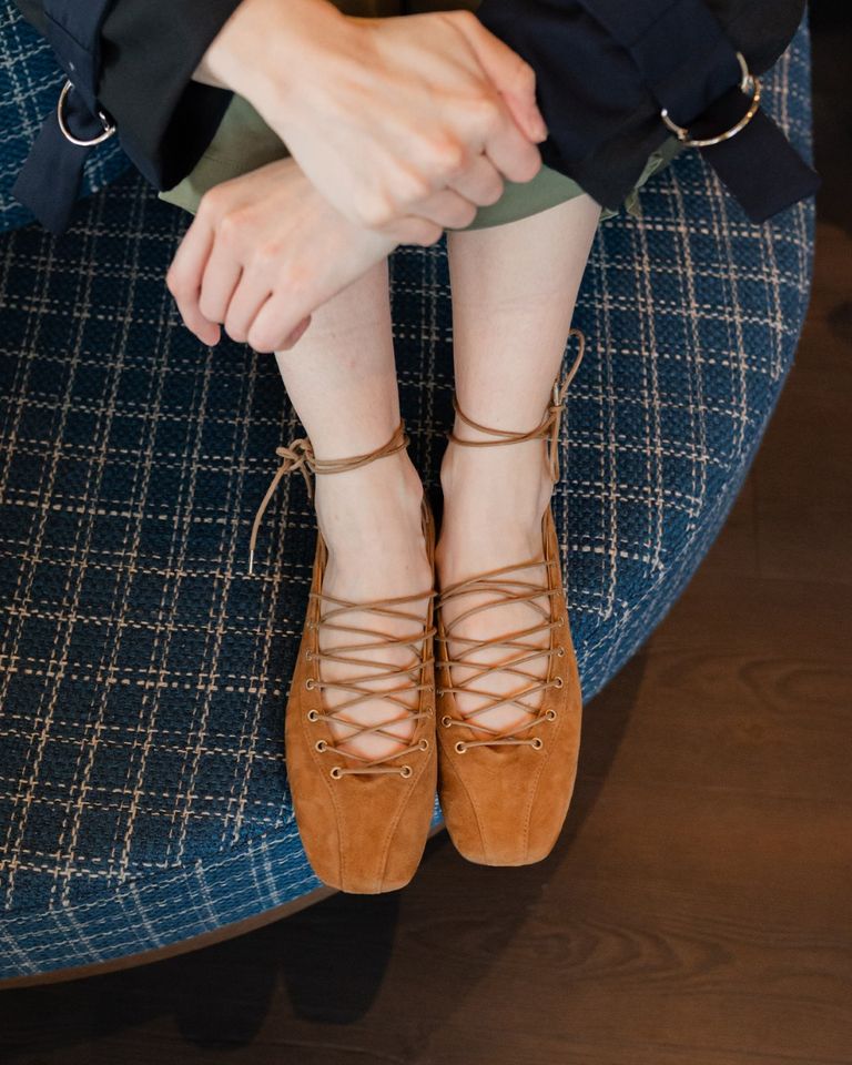 Janis Cognac Damesballerina's