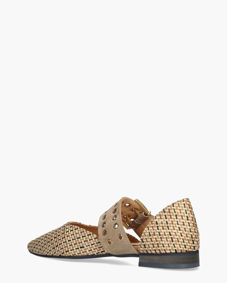 Waiel Beige/Multi Damesballerina's 