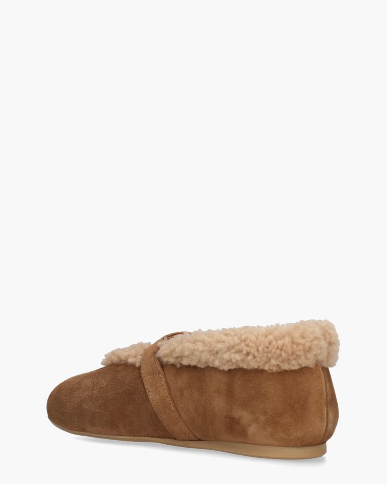 Anoush Cognac Damesballerina's