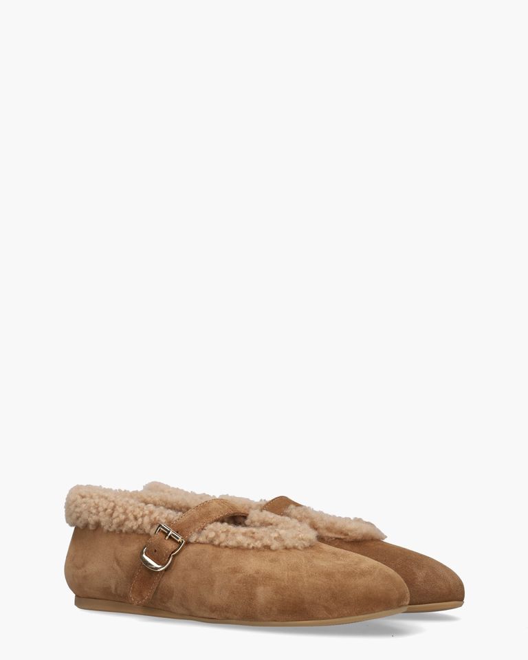 Anoush Cognac Damesballerina's