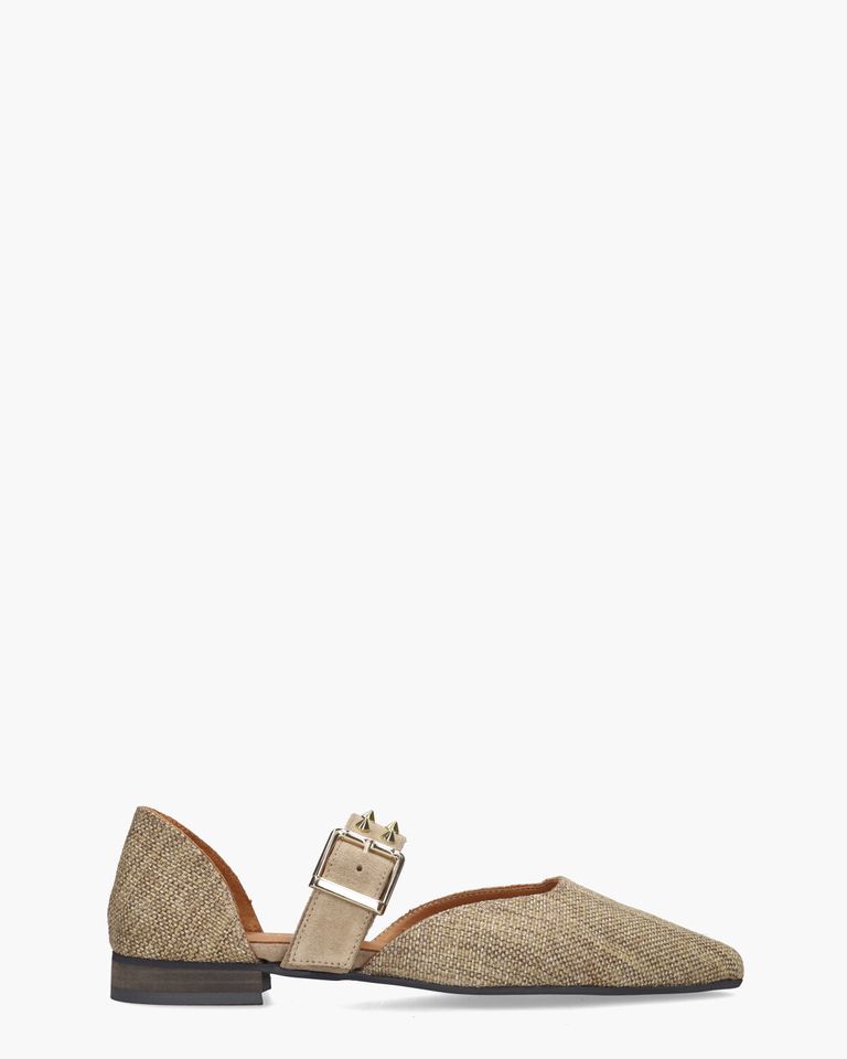 Waiel Beige Damesballerina's