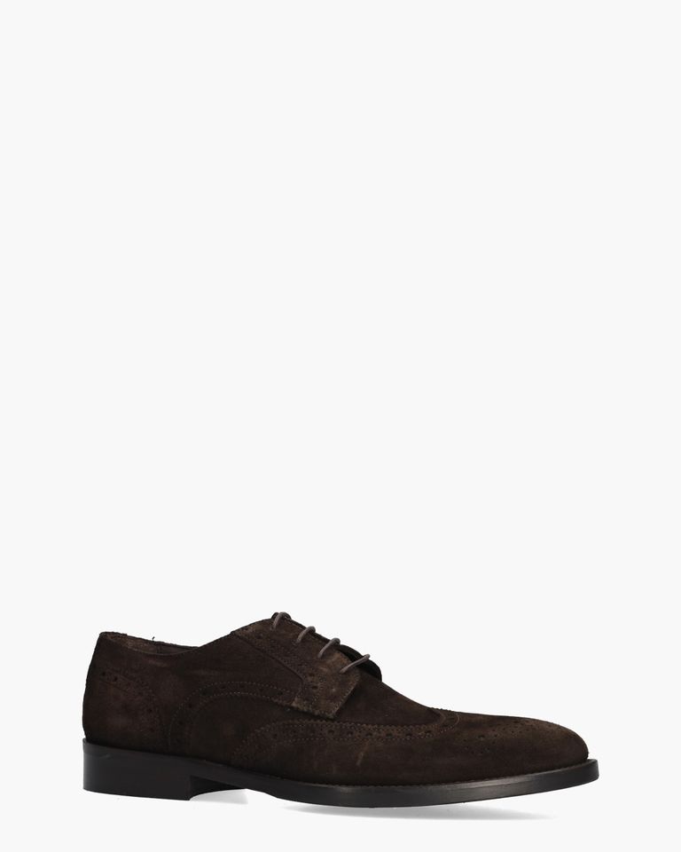 904 Donkerbruin Heren Veterschoenen