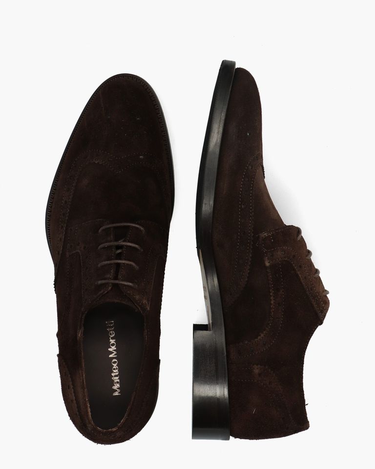 904 Donkerbruin Heren Veterschoenen