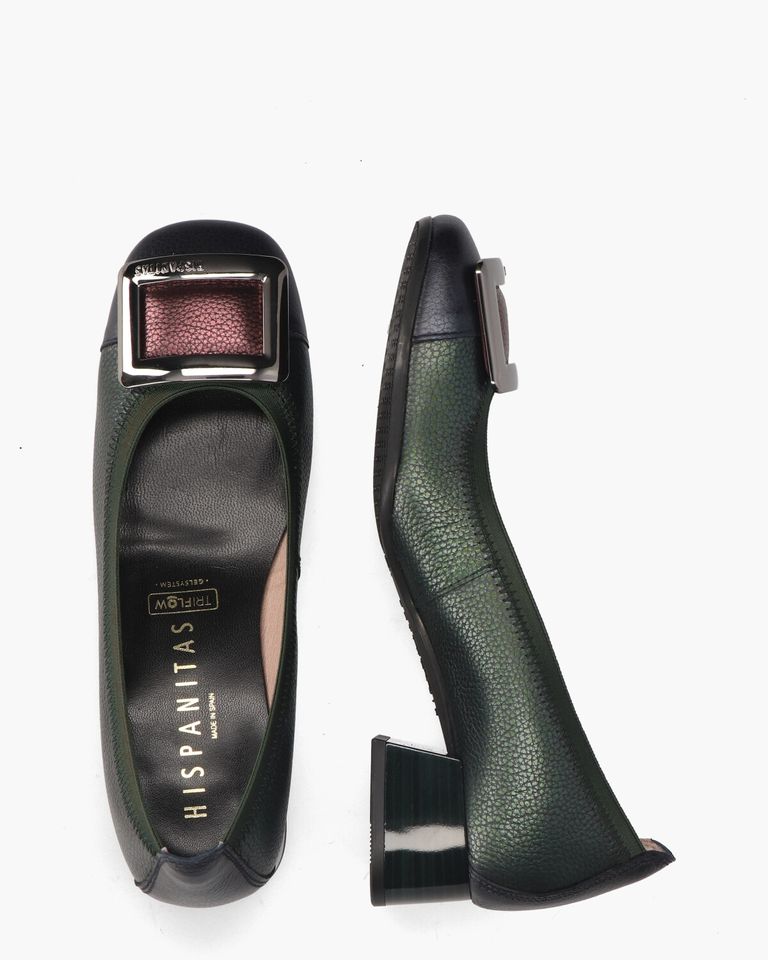 CHI243673 Groen/Multicolor Damesloafers
