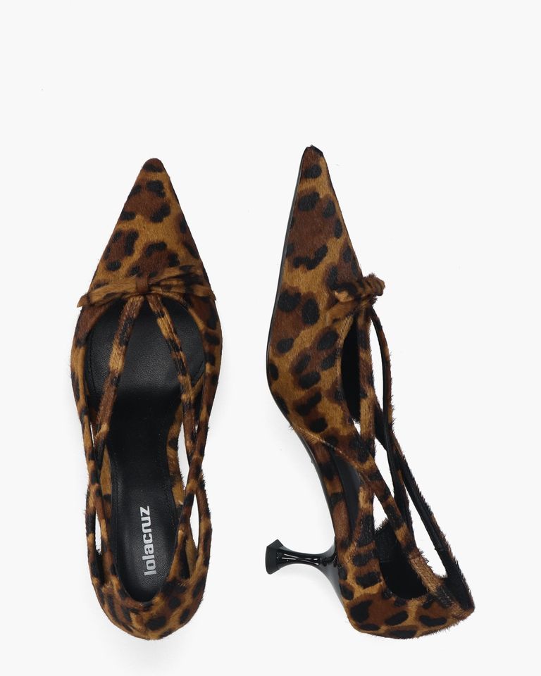 Navari Bruin/Zwart Dames Slingbackpumps