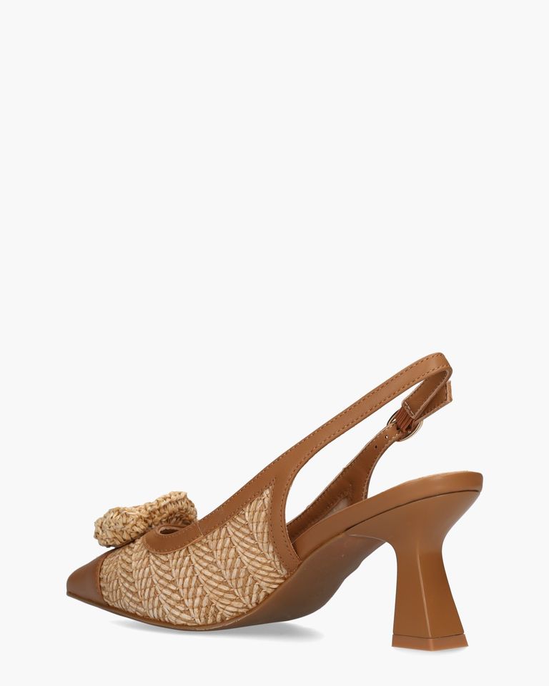 Deriva Cognac Dames Slingbackpumps
