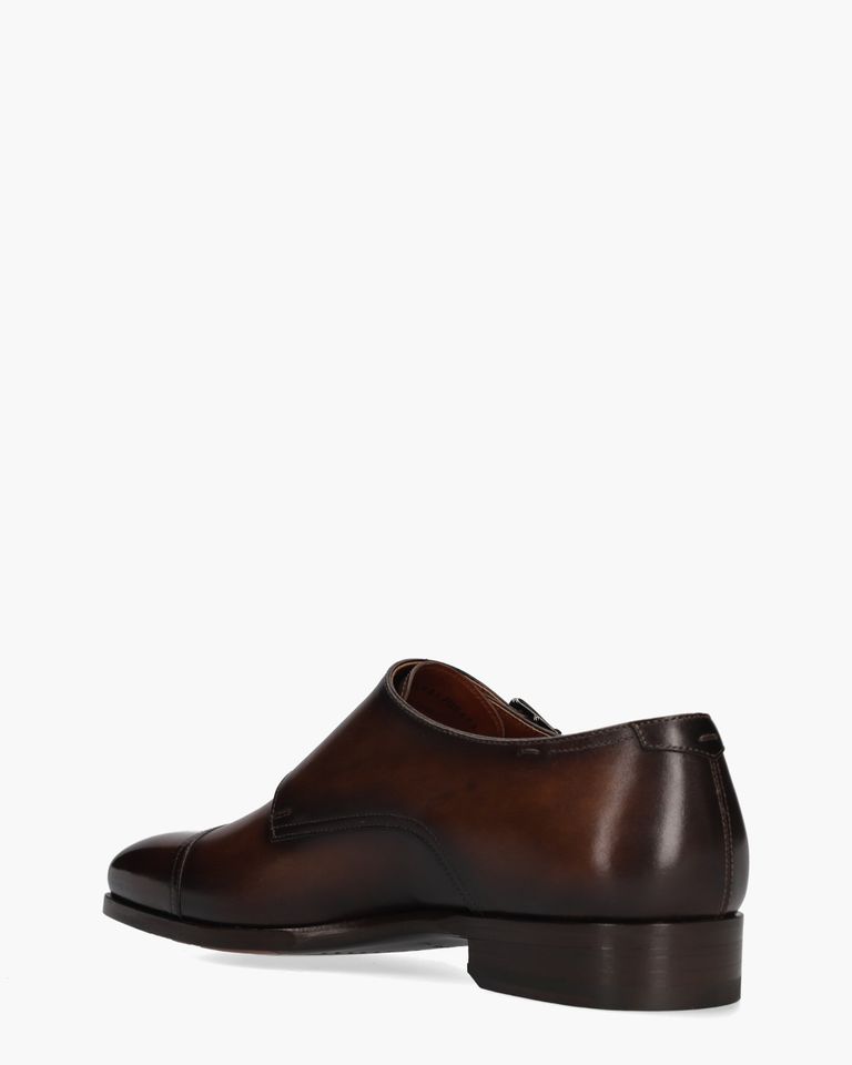21084 Bruin Heren Gespschoenen
