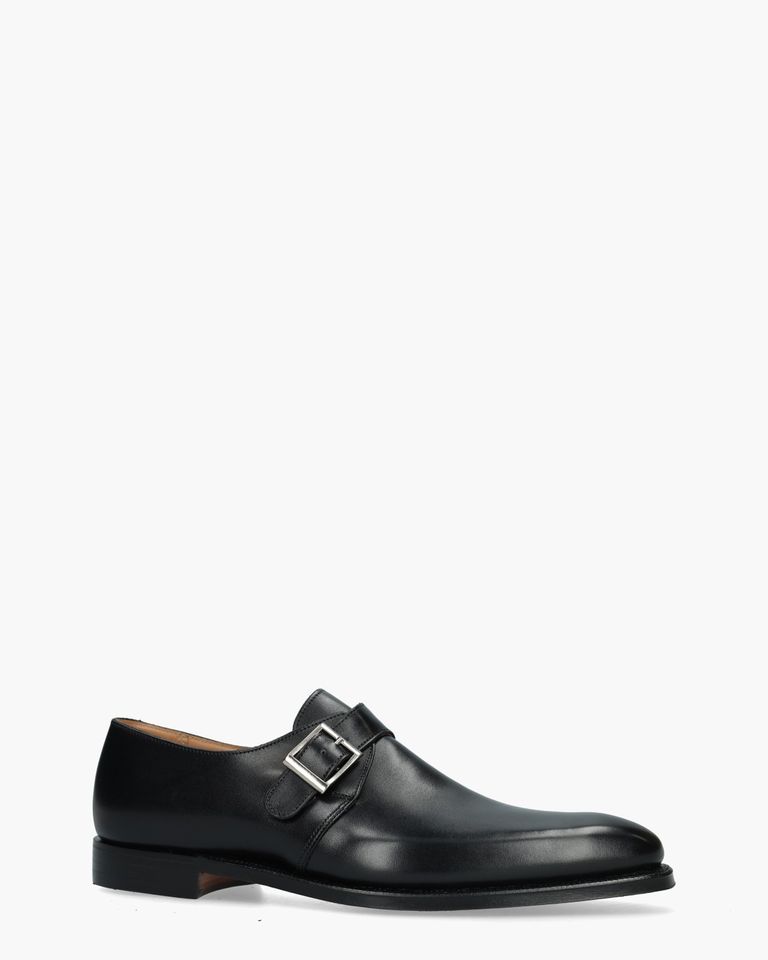 Monkton Zwart Heren Gespschoenen