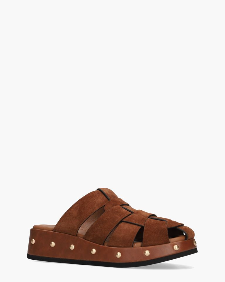 Gilda Cognac Damesslippers