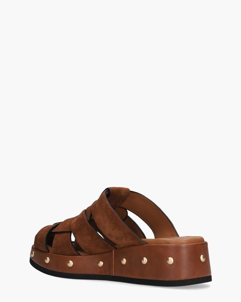 Gilda Cognac Damesslippers