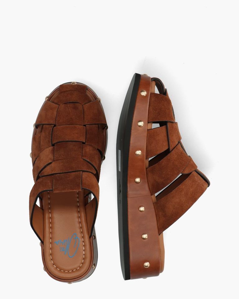 Gilda Cognac Damesslippers