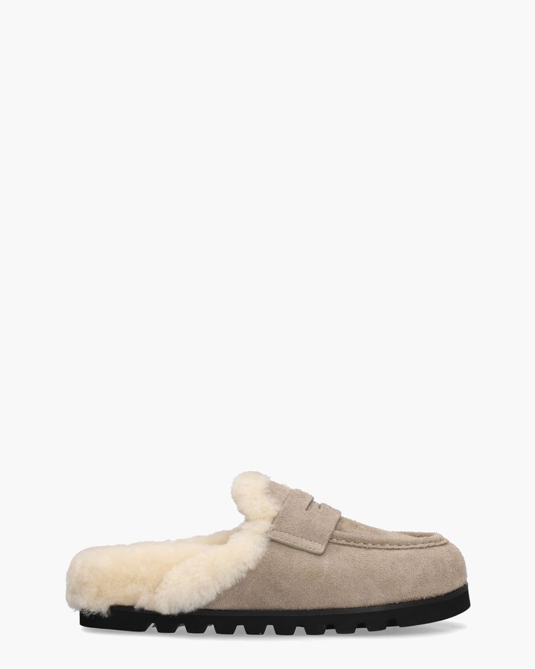 Corded Grijs Damesslippers