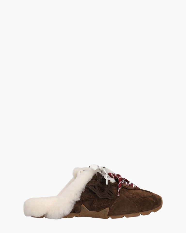 Adorn Donkerbruin Damesslippers