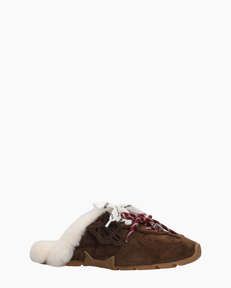 Adorn Donkerbruin Damesslippers