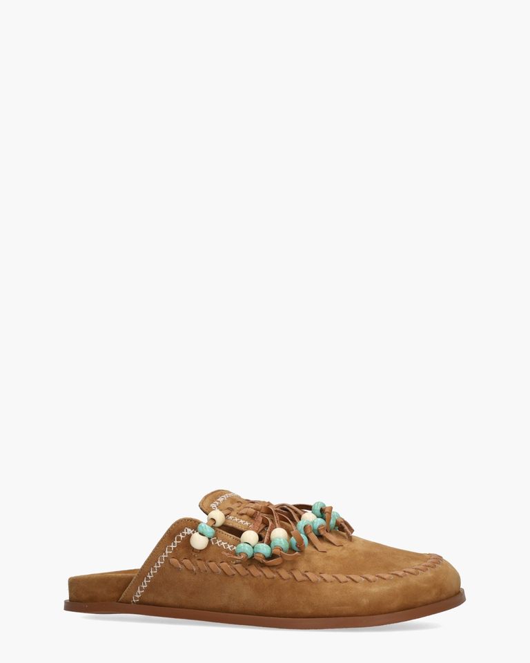 Inka Cognac Damesslippers