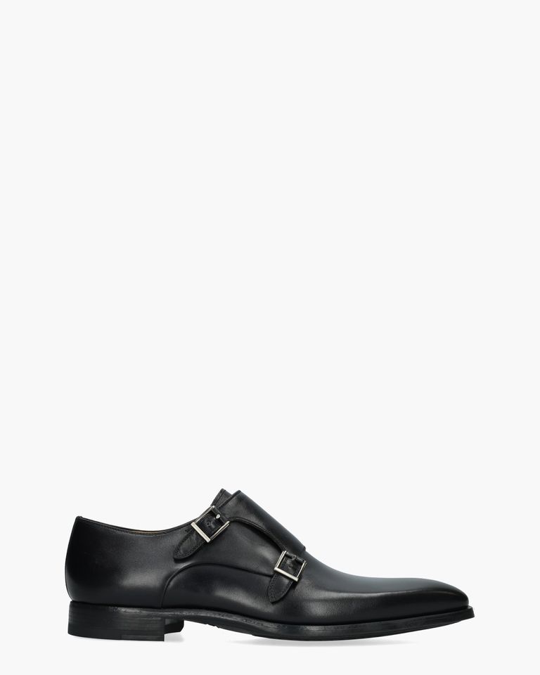 23037 Zwart Heren Gespschoenen