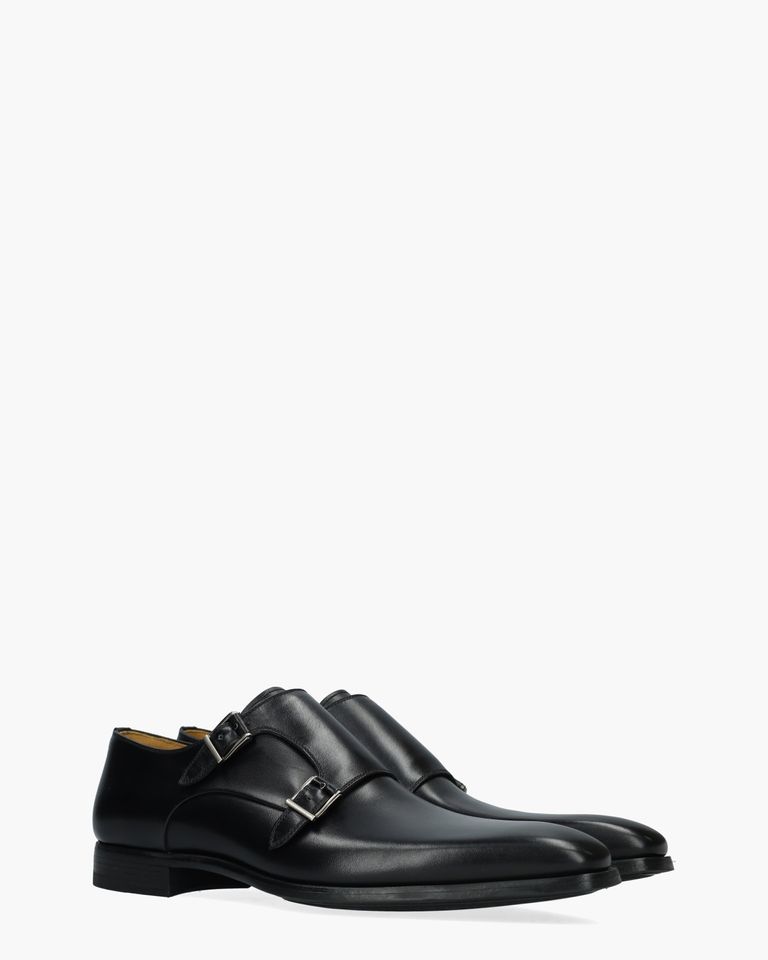 23037 Zwart Heren Gespschoenen