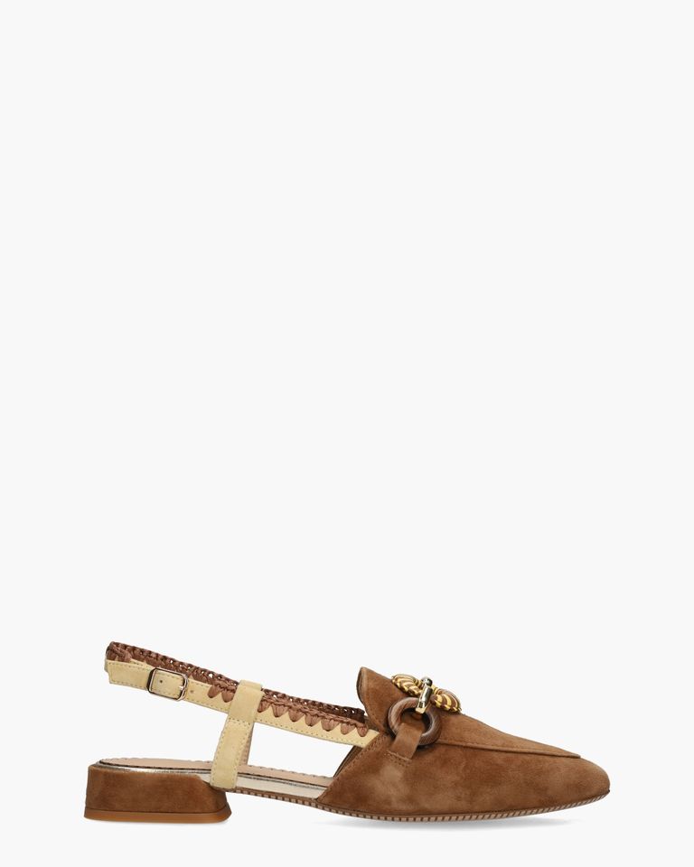 MA161 V.2 Cognac Dames Slingbackloafers
