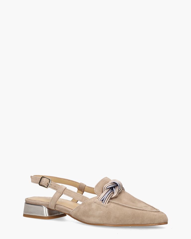 Melita-Ma Beige Dames Slingbackpumps