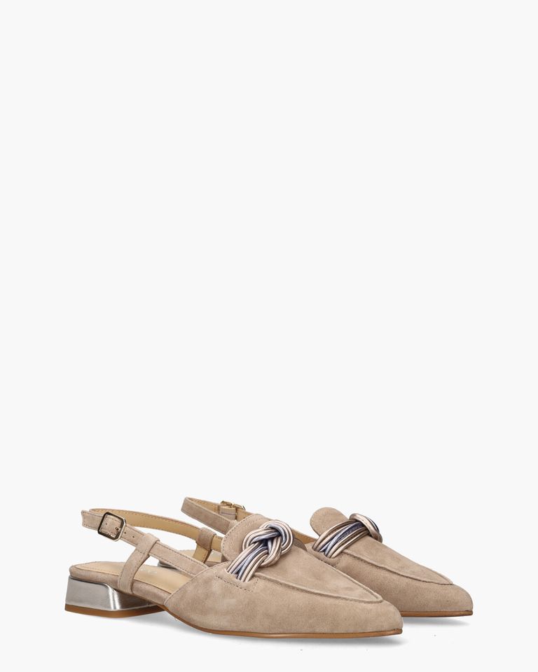Melita-Ma Beige Dames Slingbackpumps