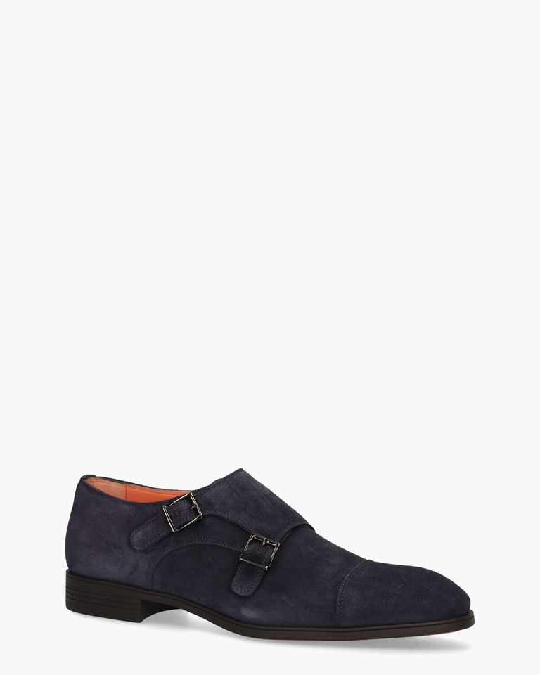 14549 Donkerblauw Heren Gespschoenen