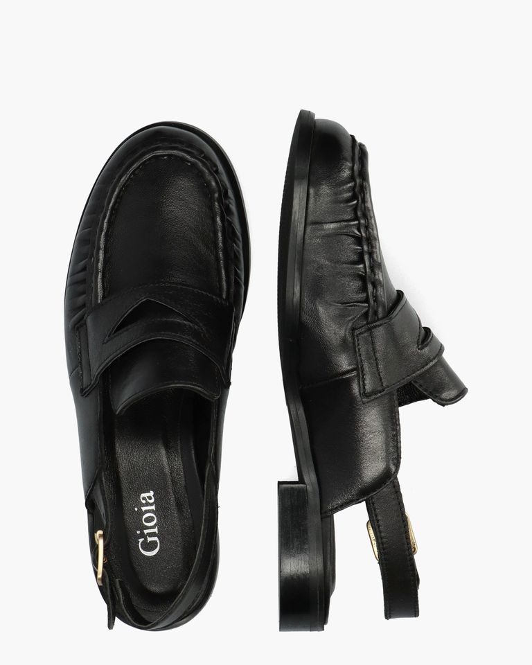 Zuleya Zwart Dames Slingbackloafers