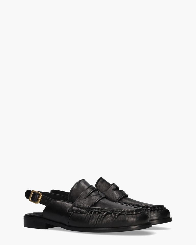 Zuleya Zwart Dames Slingbackloafers