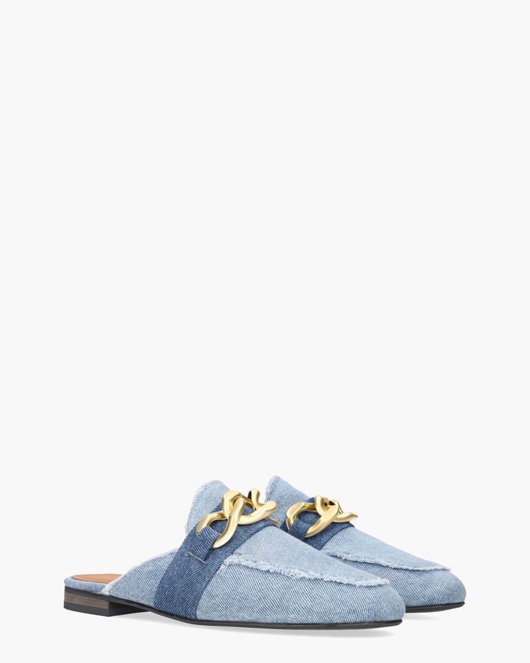 Tianna Jeansblauw Damesloafers