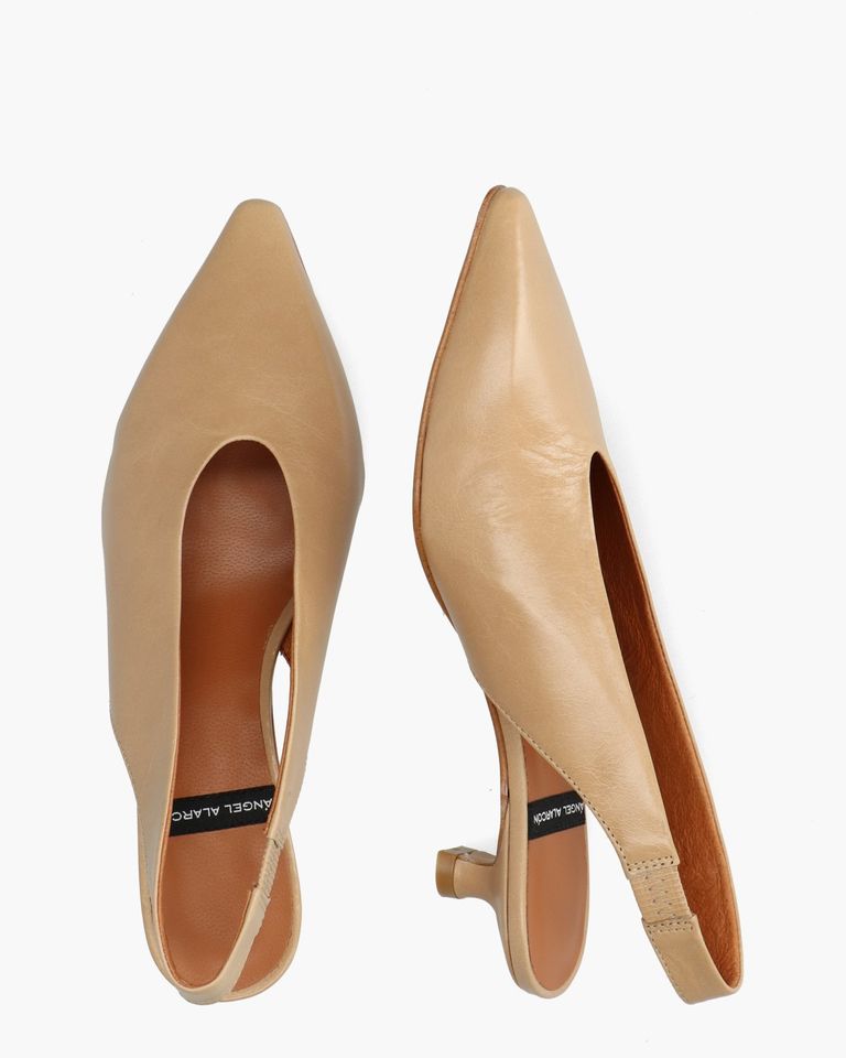 Sonia Bruin Dames Slingbackpumps