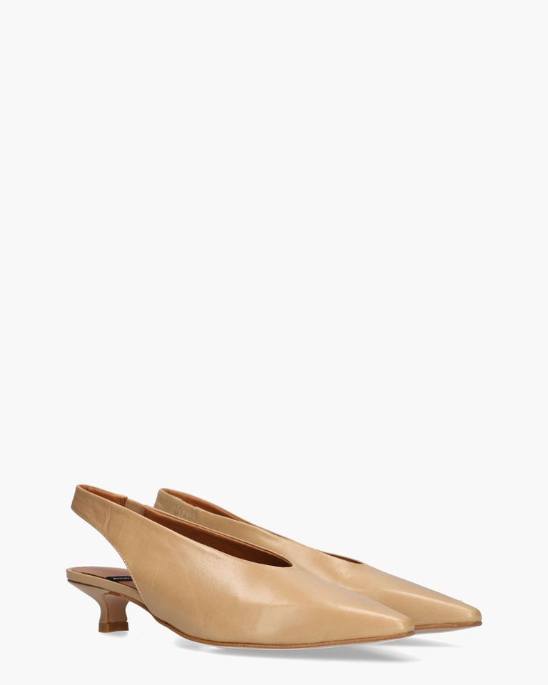 Sonia Bruin Dames Slingbackpumps