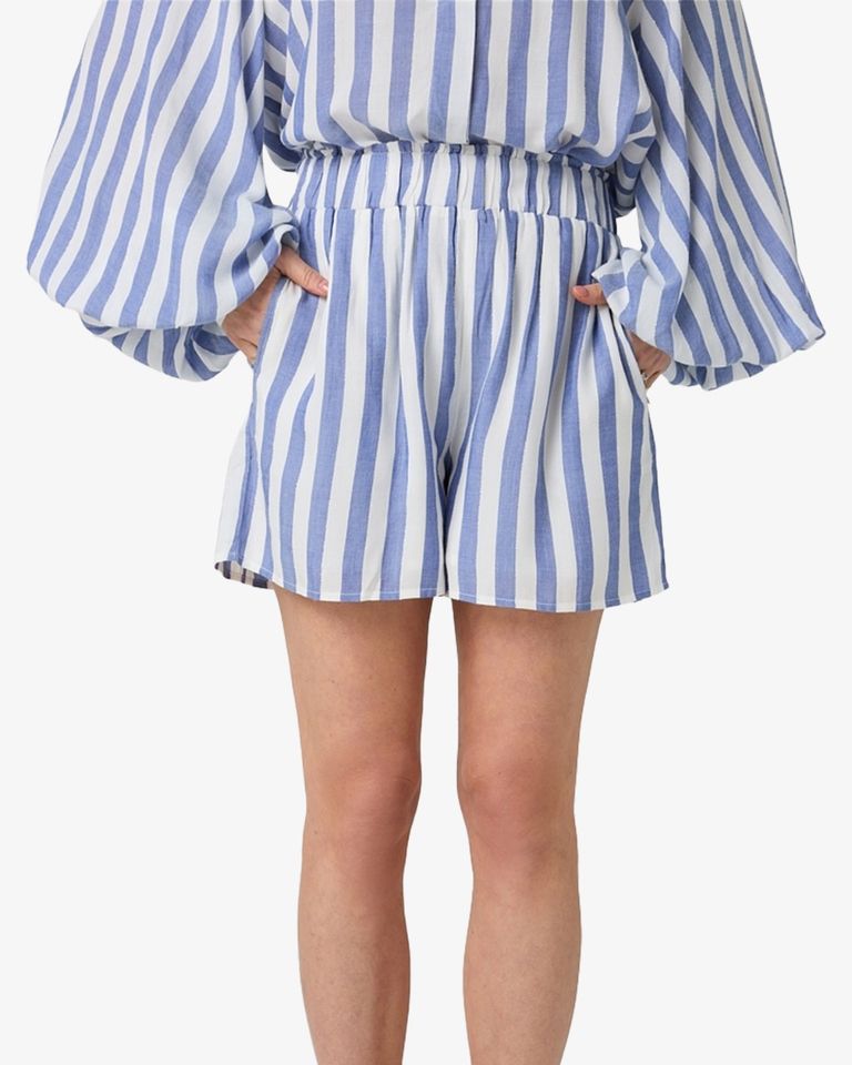 Shalita Blauw/Wit Damesshort