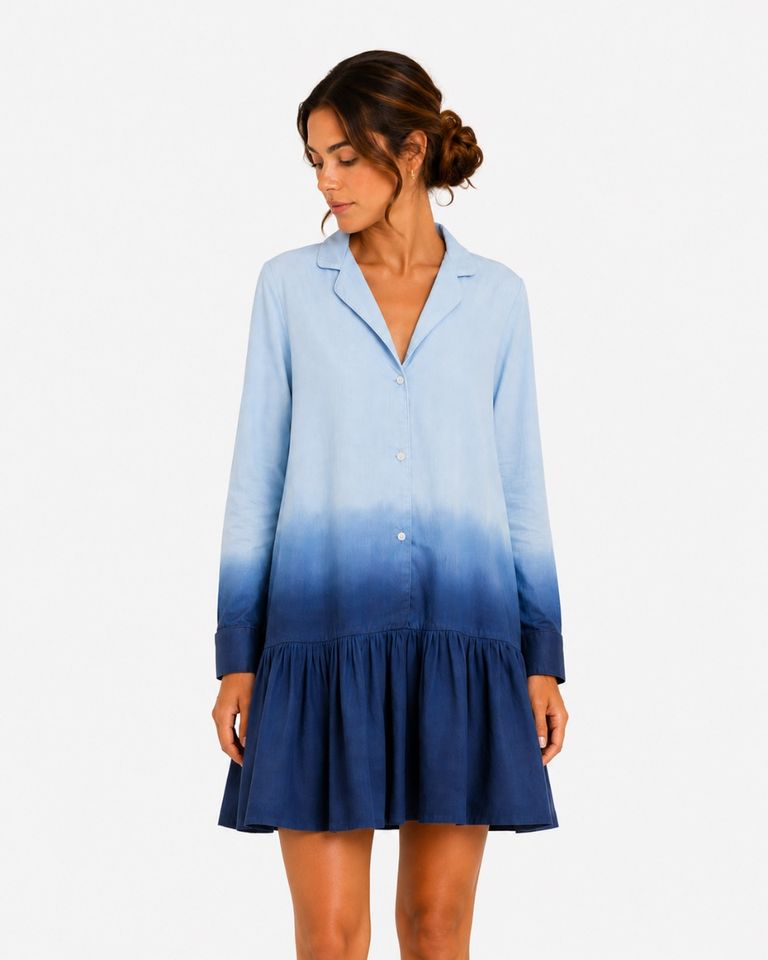 Alma Dress Blauw Damesjurk