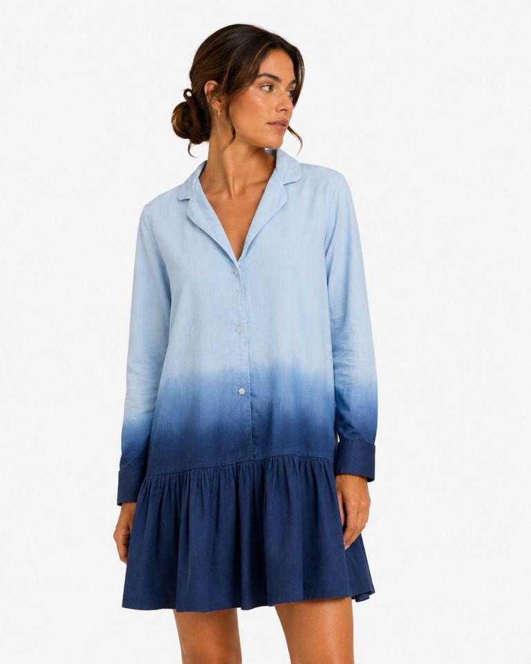 Alma Dress Blauw Damesjurk