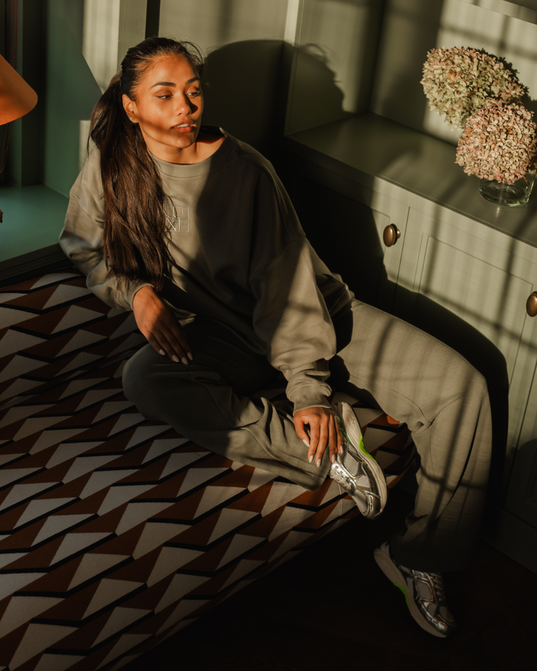 Zany Oversized Sweatshirt Groen Damessweater