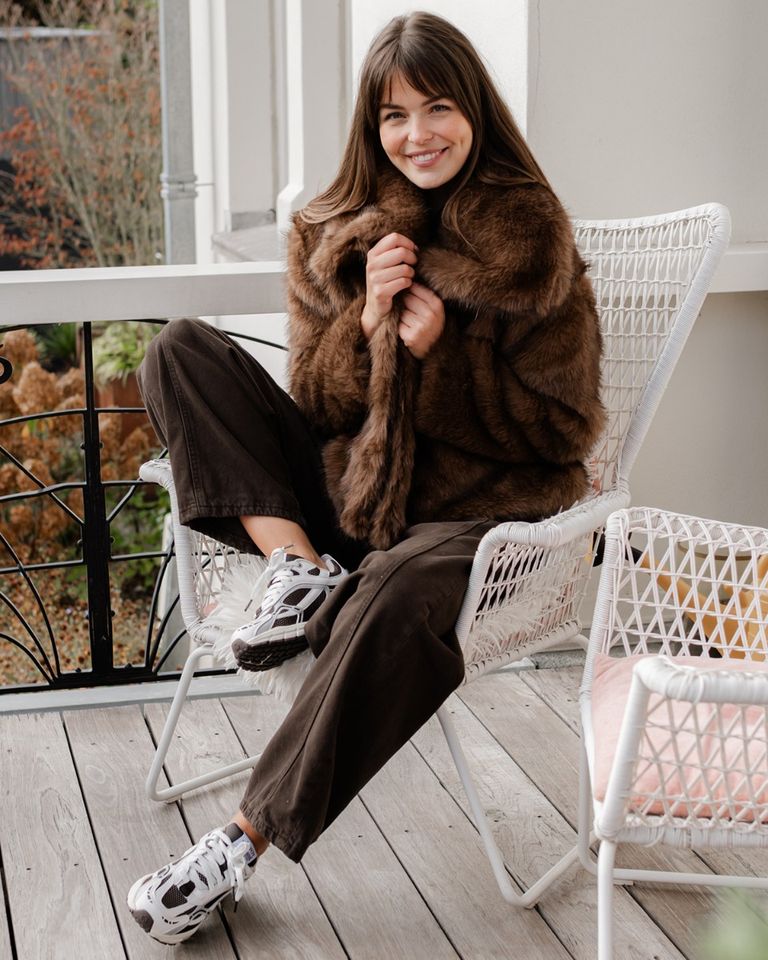 Fuzzy Coat Donkerbruin Damesjack