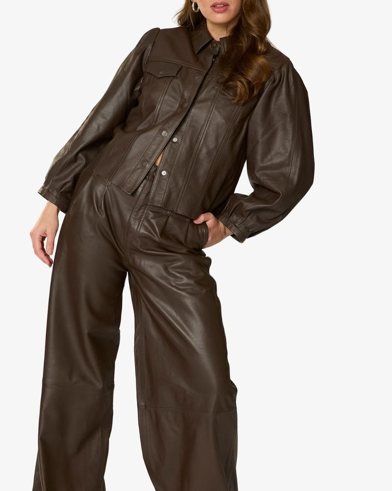 Panny Donkerbruin Damesblouse