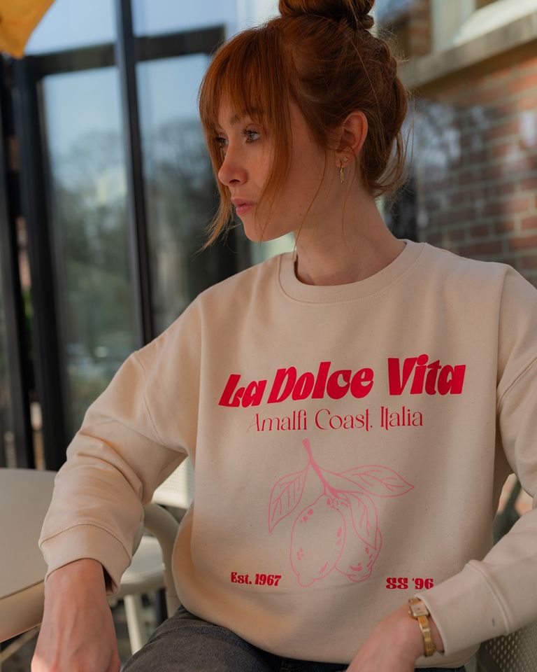 La Dolce Vita Off-White Damessweater
