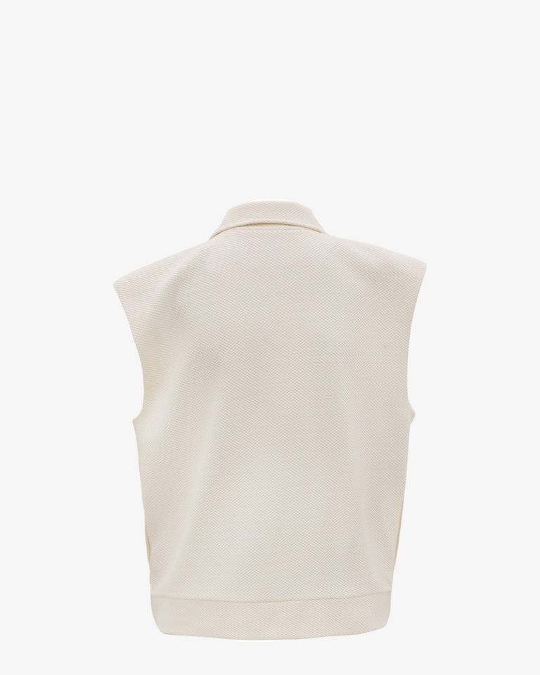 Moon Classic Sleeveless Jacket Off-White Damestop