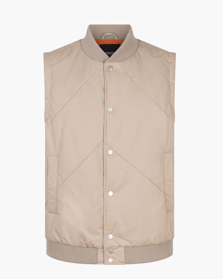 Luke 1-A Beige Heren Bodywarmer