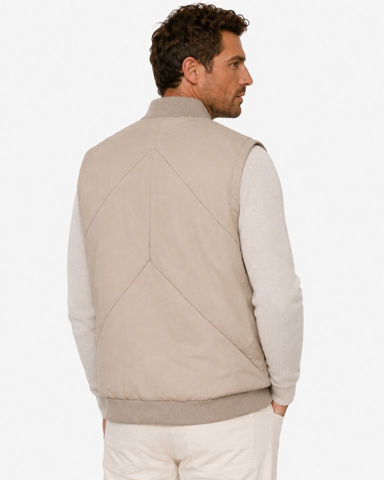 Luke 1-A Beige Heren Bodywarmer