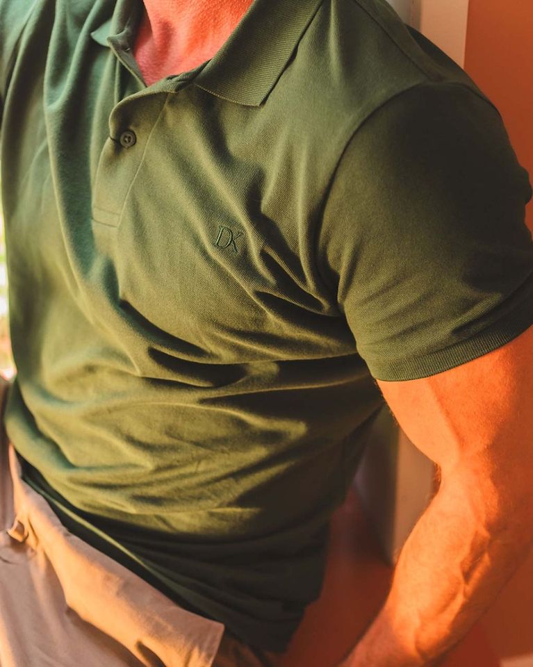 Bobby Donkergroen Heren Poloshirt