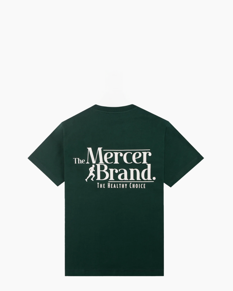 The Mercer Brand Logo Tee Donkergroen T-Shirt