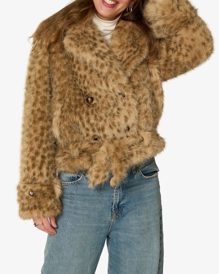 Weekly Coat Panterprint Damesjas