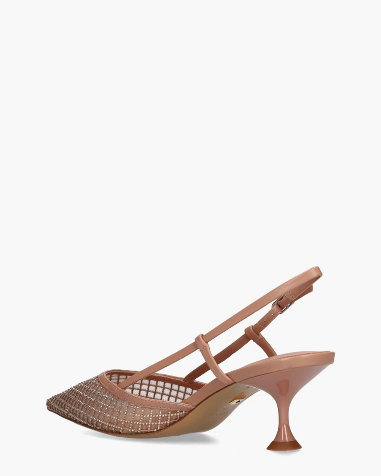 Ruby Oudroze Dames Slingbackpumps