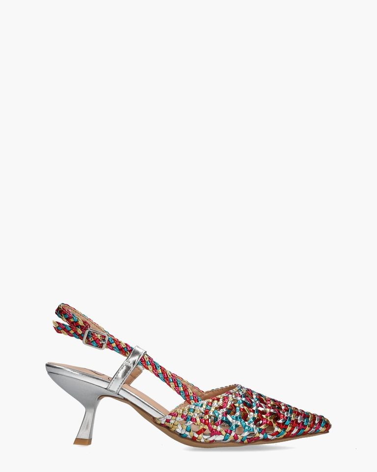 Waqi Multicolor Dames Slingbackpumps