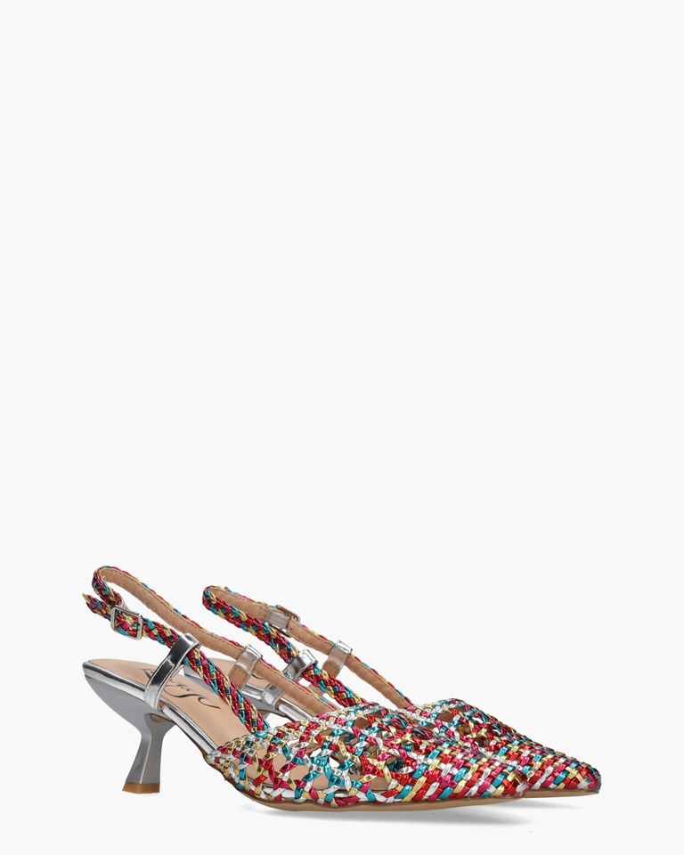 Waqi Multicolor Dames Slingbackpumps