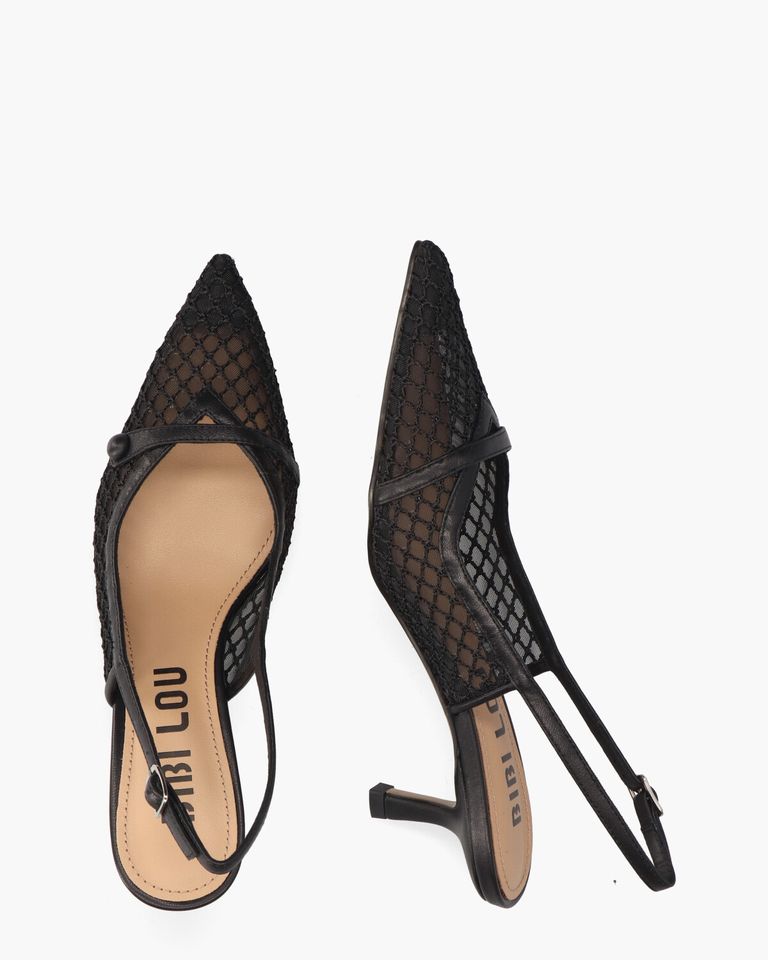 Xaia Zwart Dames Slingbackpumps