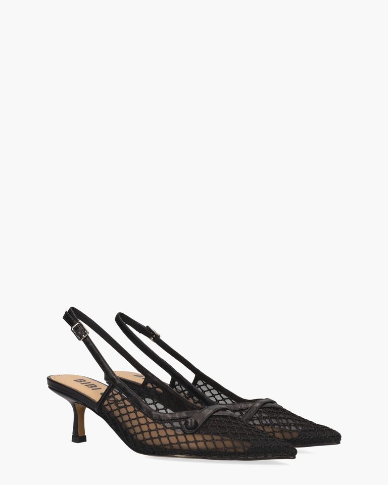 Xaia Zwart Dames Slingbackpumps